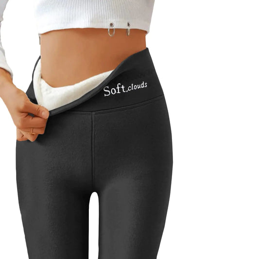 Sherpa Lined Leggings Tummy Control Stretch Soft Yoga Pants